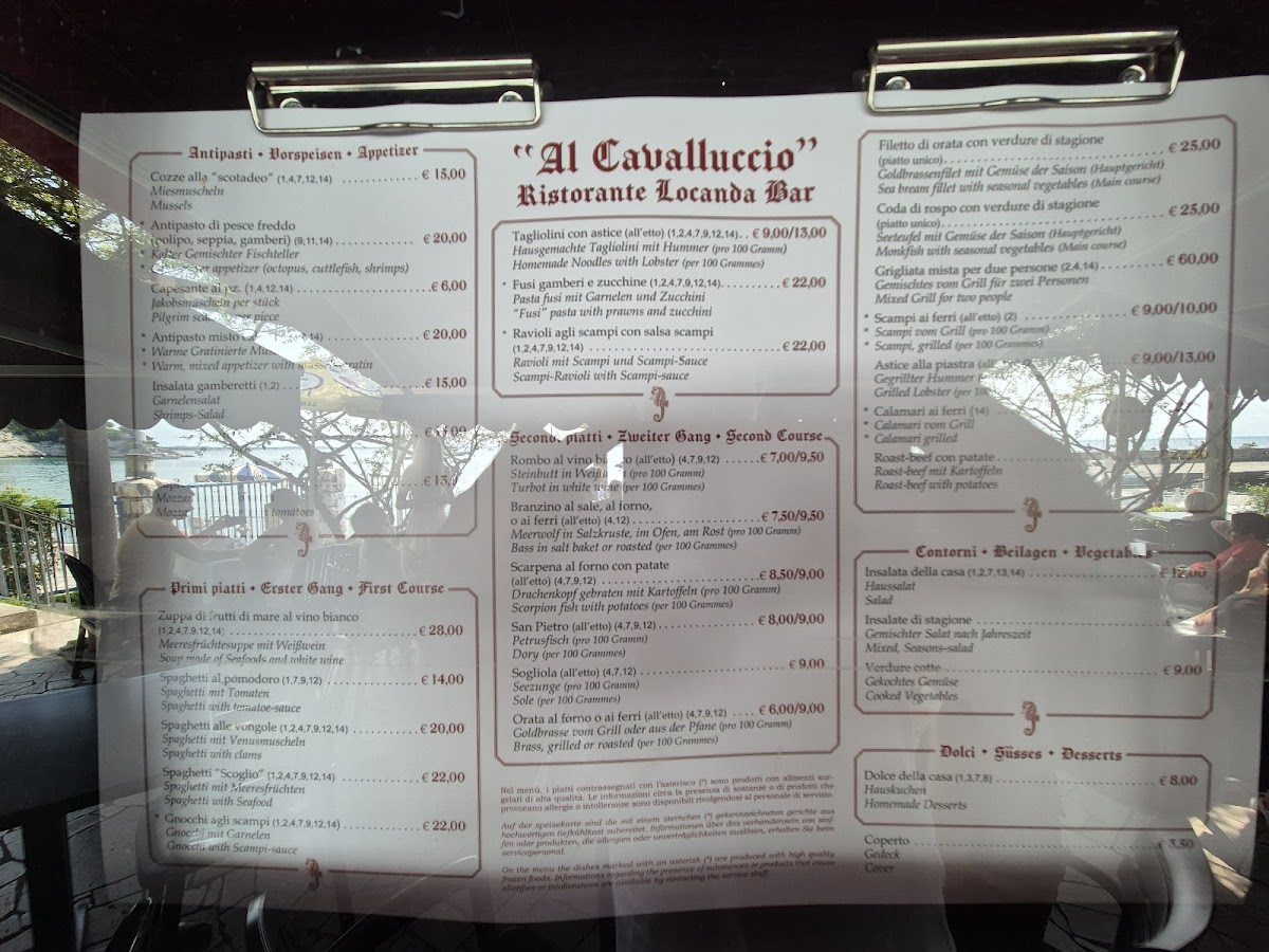 Ristorante al Cavalluccio Duino Menu - Image 1